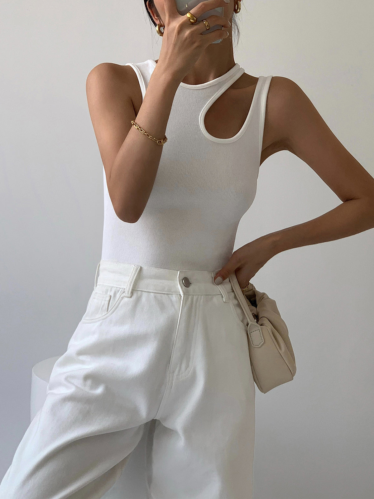 Bella Baby Cutout Tank Top