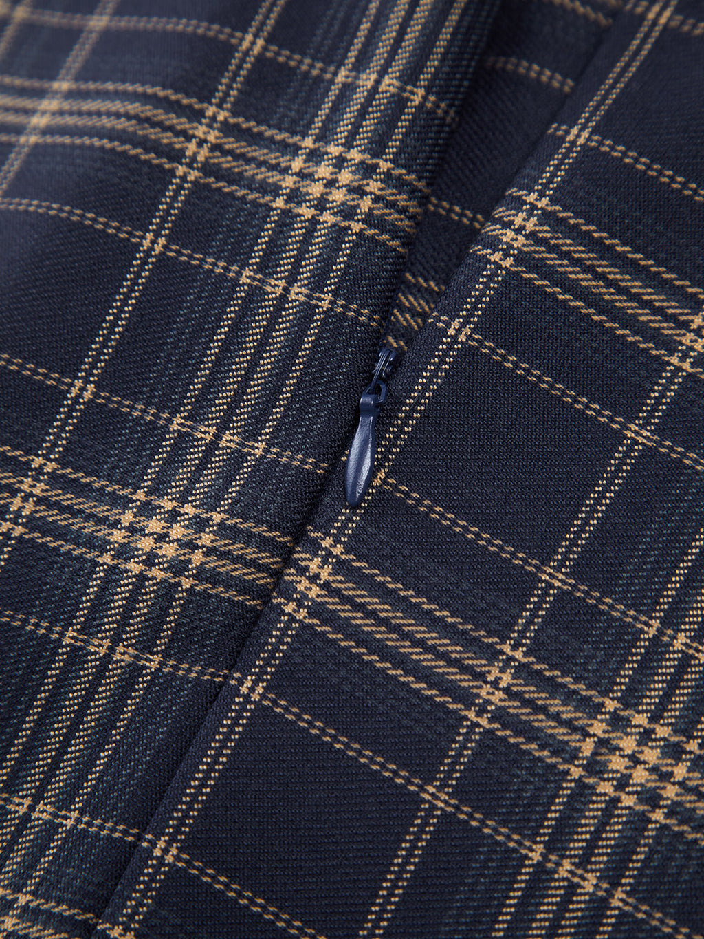 In Check Plaid Comfortable Long Skirt