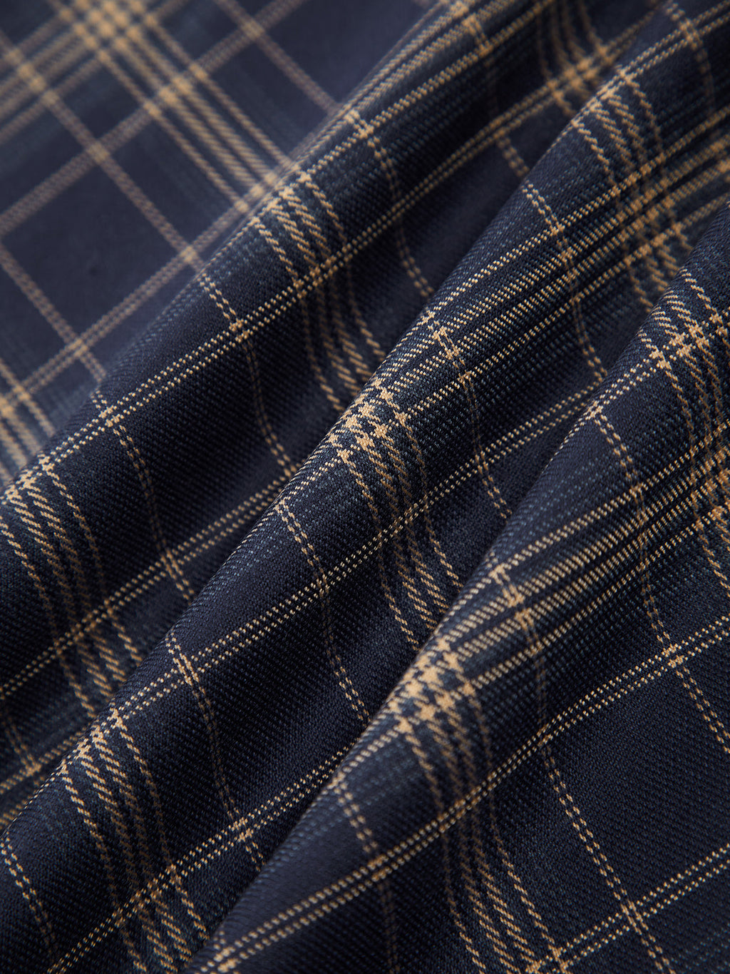 In Check Plaid Comfortable Long Skirt