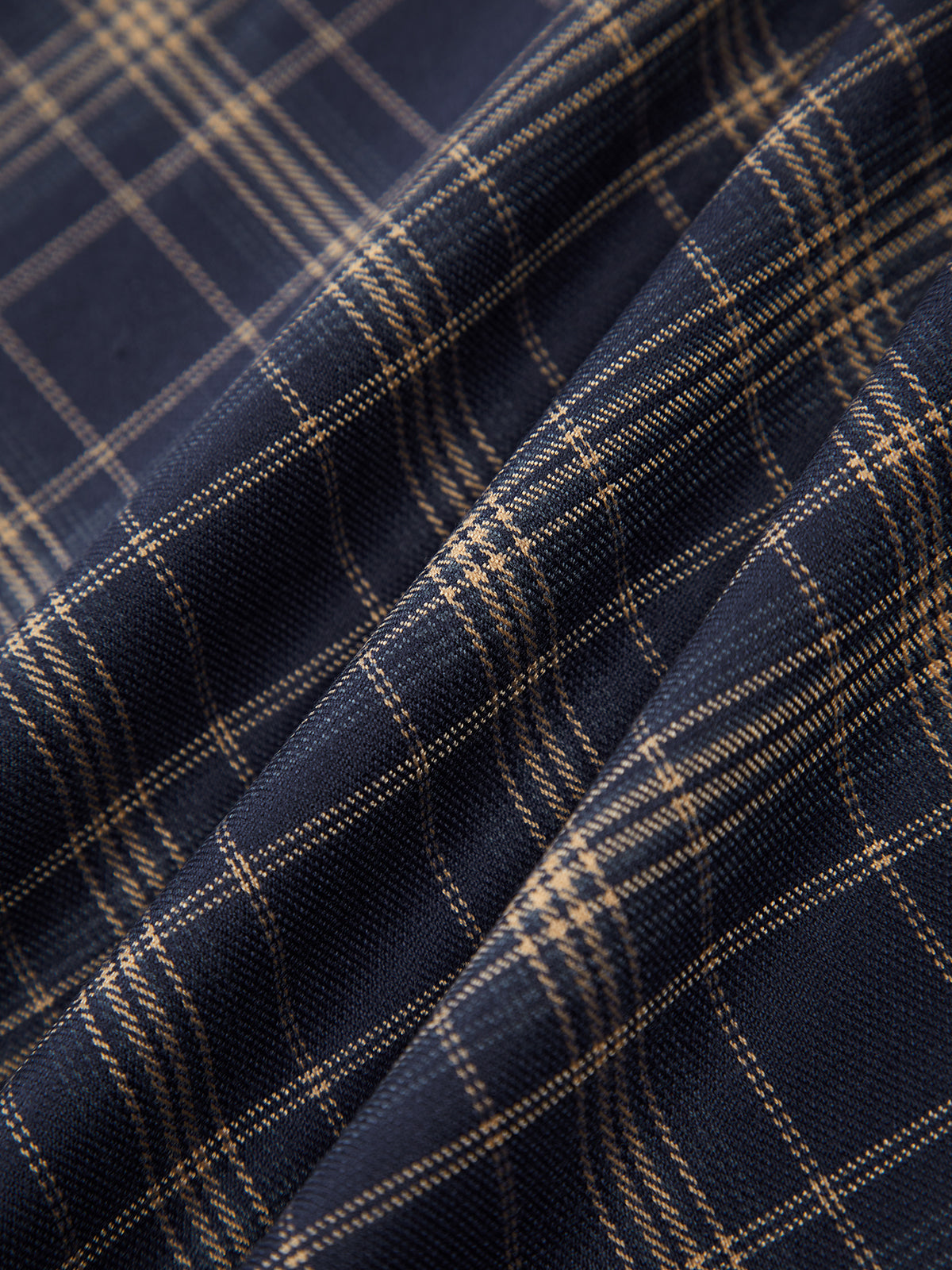 In Check Plaid Comfortable Long Skirt