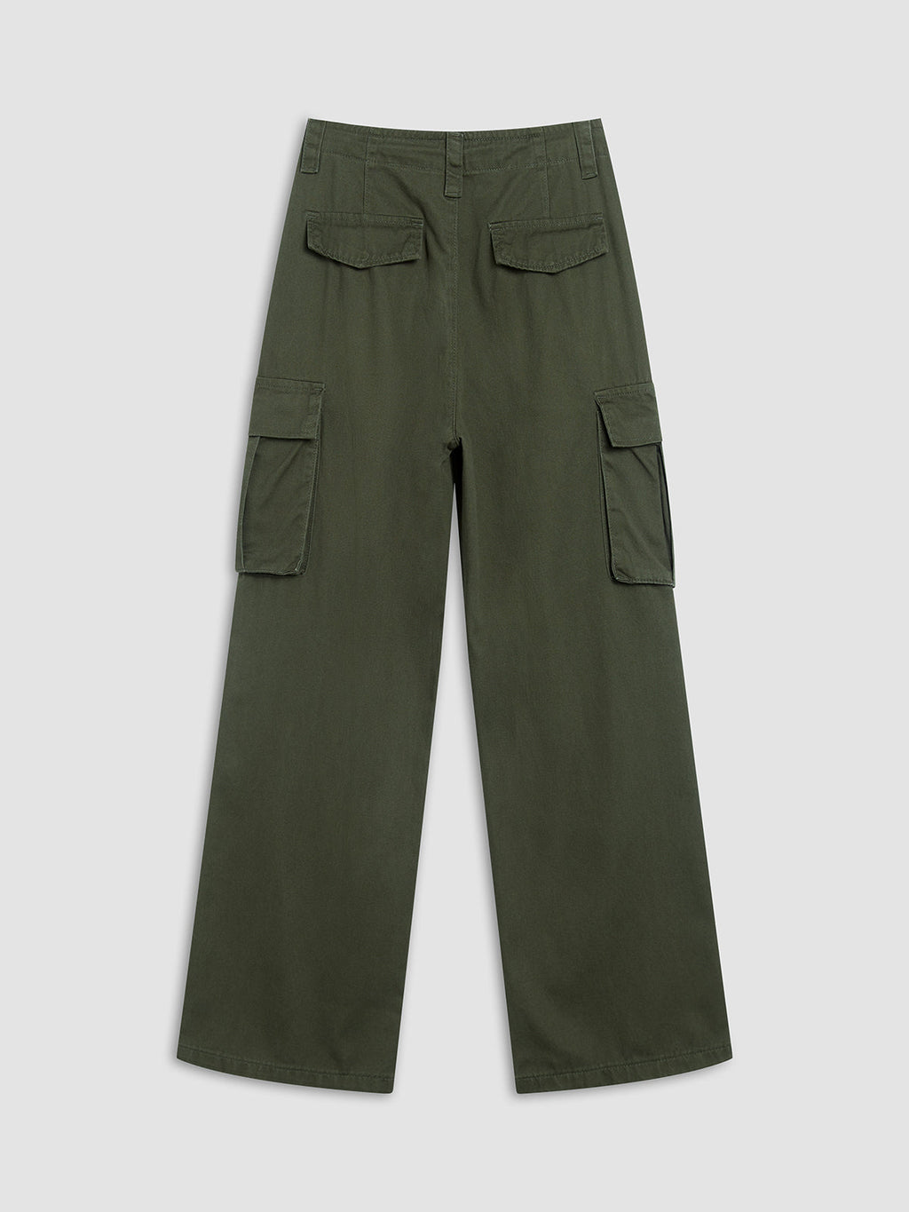 Off Duty Drawstring Cargo Parachute Straight-Leg Pants