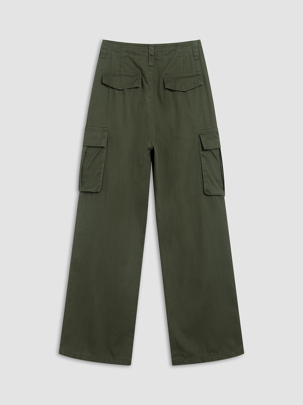 Off Duty Drawstring Cargo Parachute Straight-Leg Pants