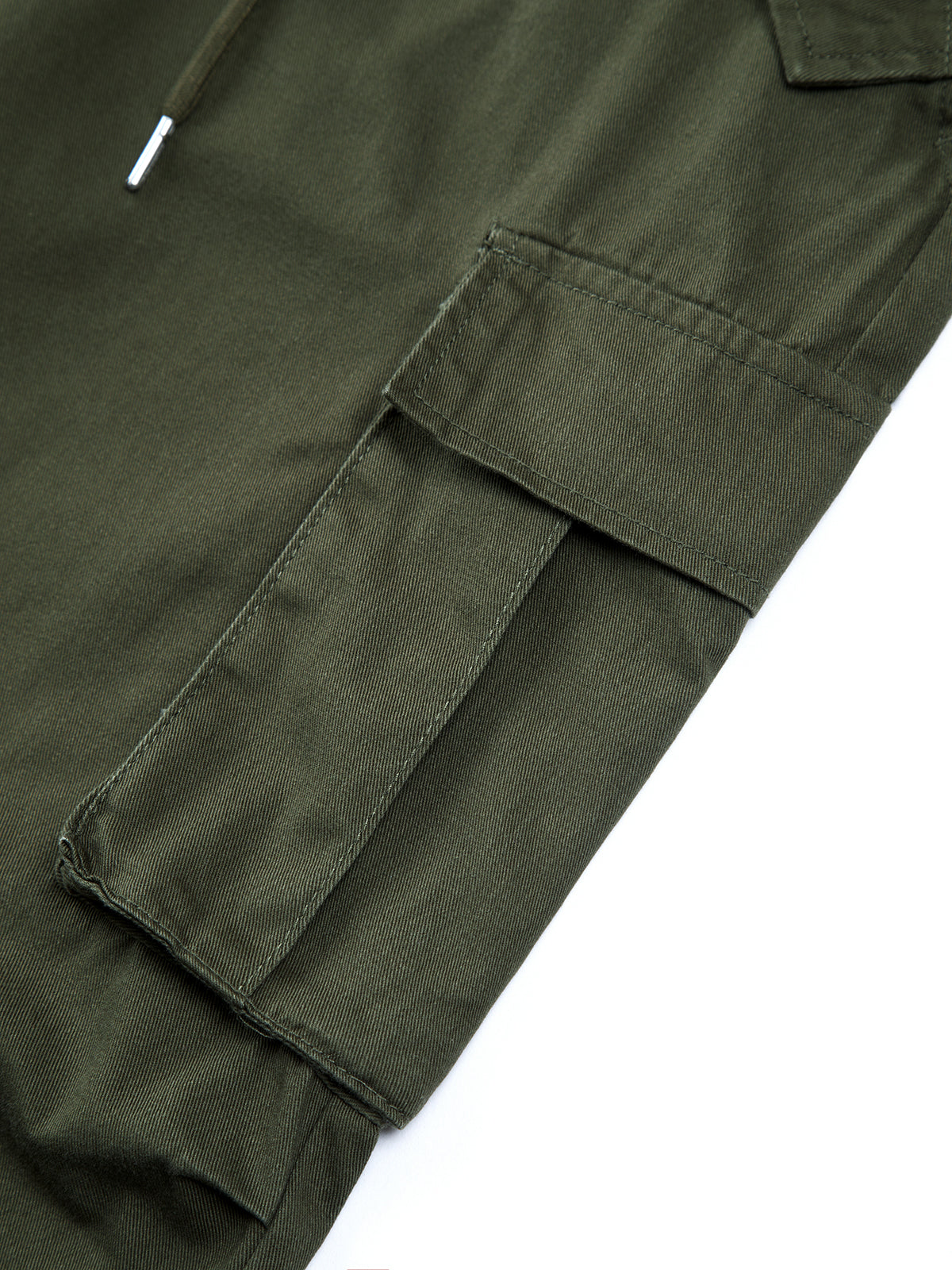 Off Duty Drawstring Cargo Parachute Straight-Leg Pants