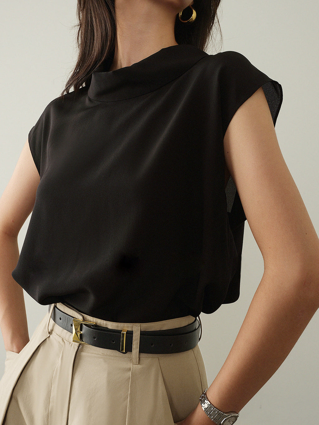 Sunday Soft Cap Sleeve Leisure T-Shirt