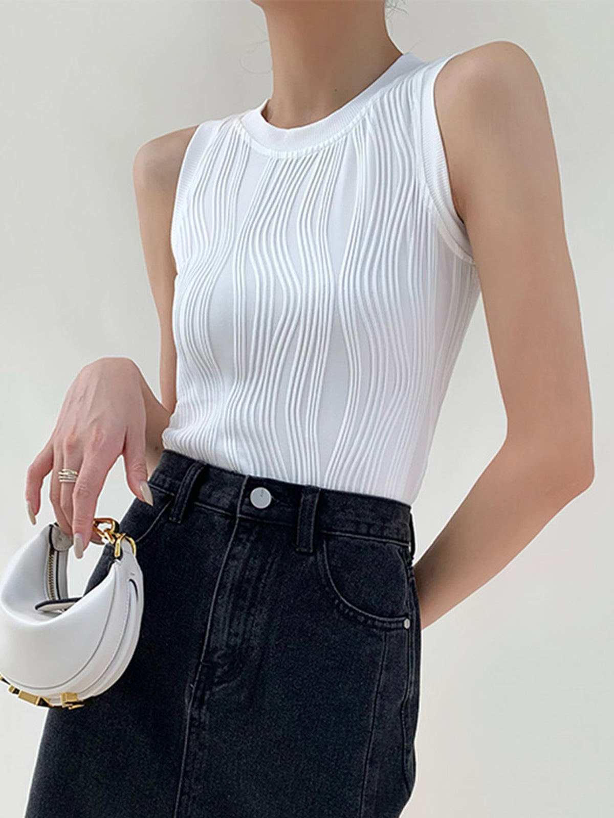 Wave Theory Textured Tank Top