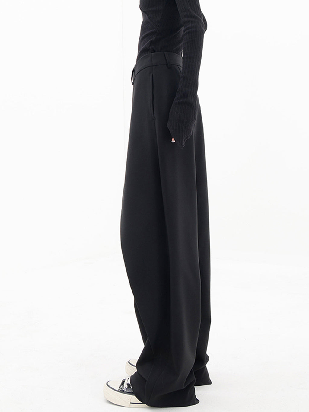 Layer Up Elegant Button Wide-Leg Dress Pants