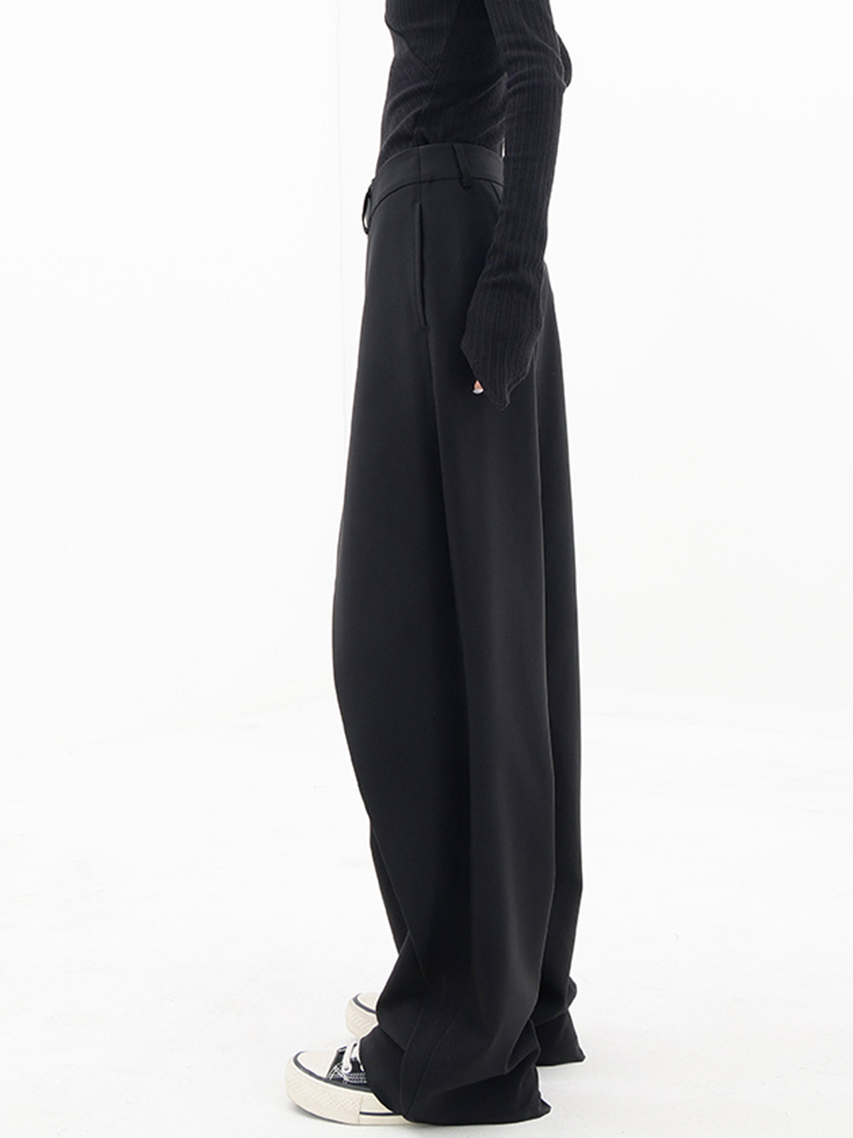 Layer Up Elegant Button Wide-Leg Dress Pants