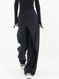 Layer Up Elegant Button Wide-Leg Dress Pants