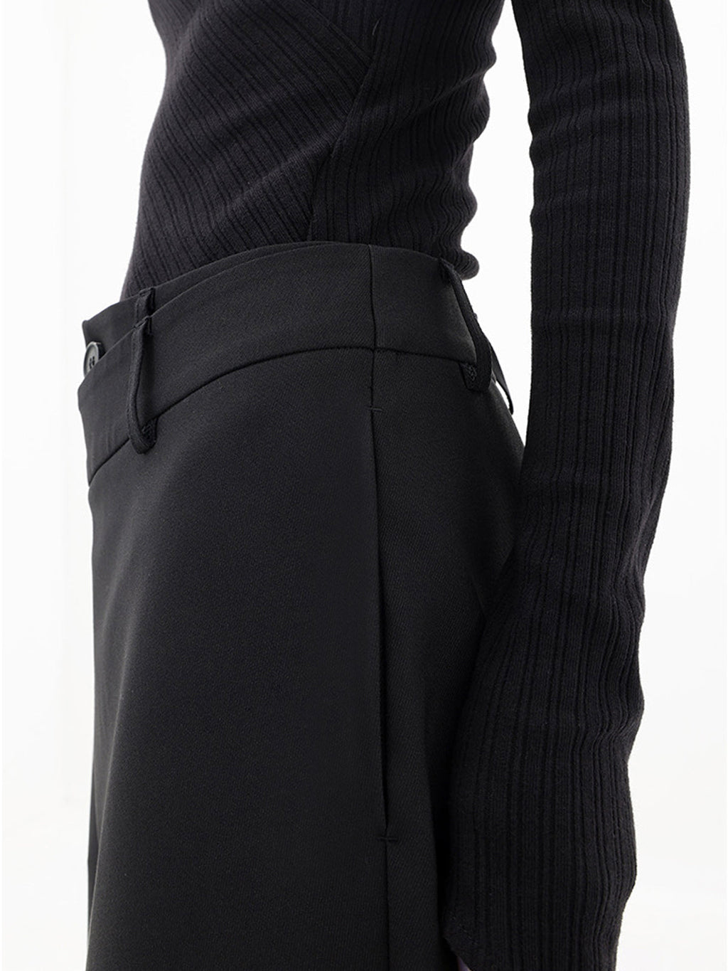 Layer Up Elegant Button Wide-Leg Dress Pants