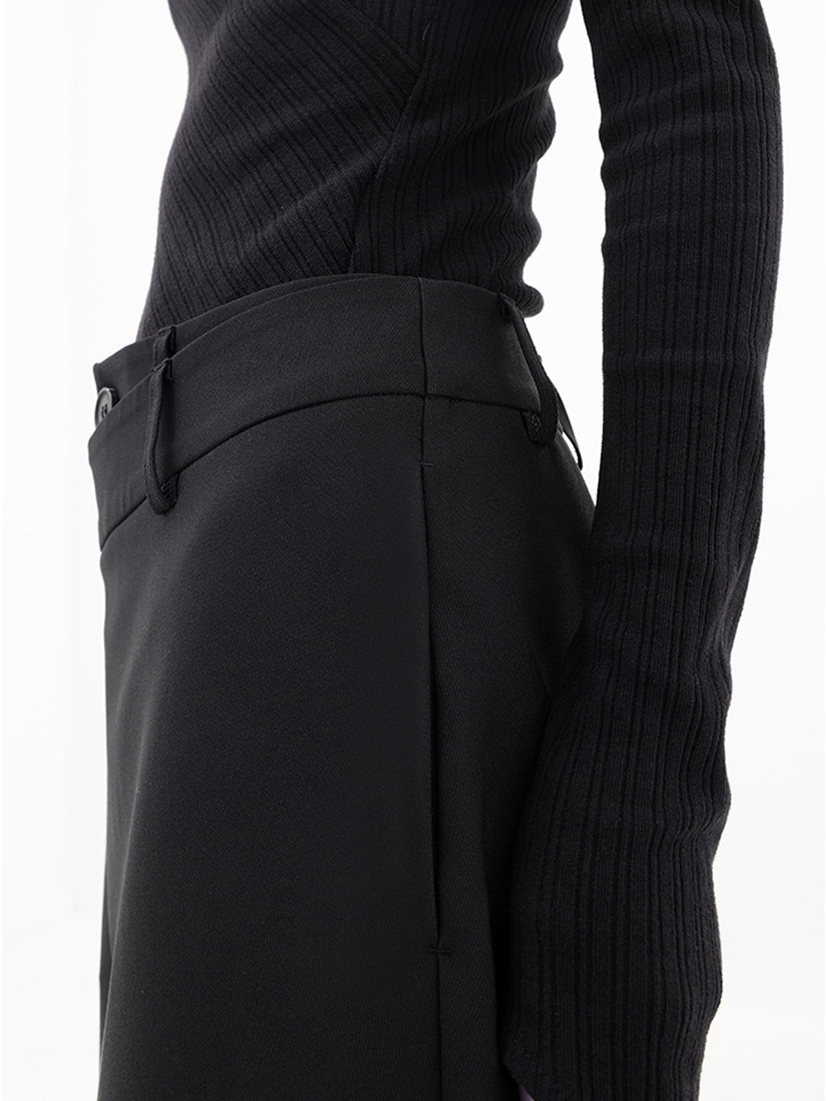 Layer Up Elegant Button Wide-Leg Dress Pants