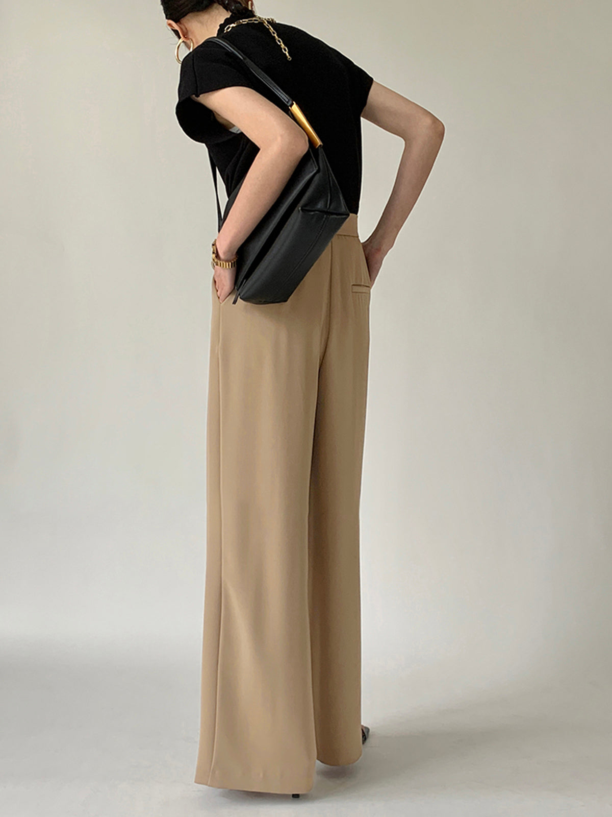 Free Spirit Tie-Waist Flowy Wide-Leg Dress Pants