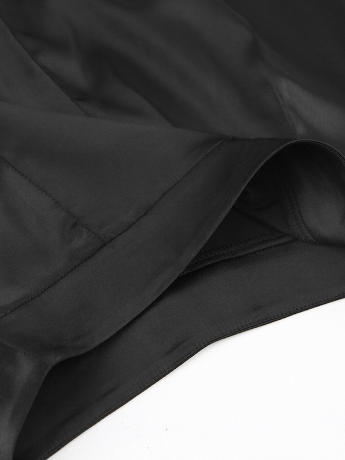 Dream State Oversized Satin Wide-Leg Dress Pants
