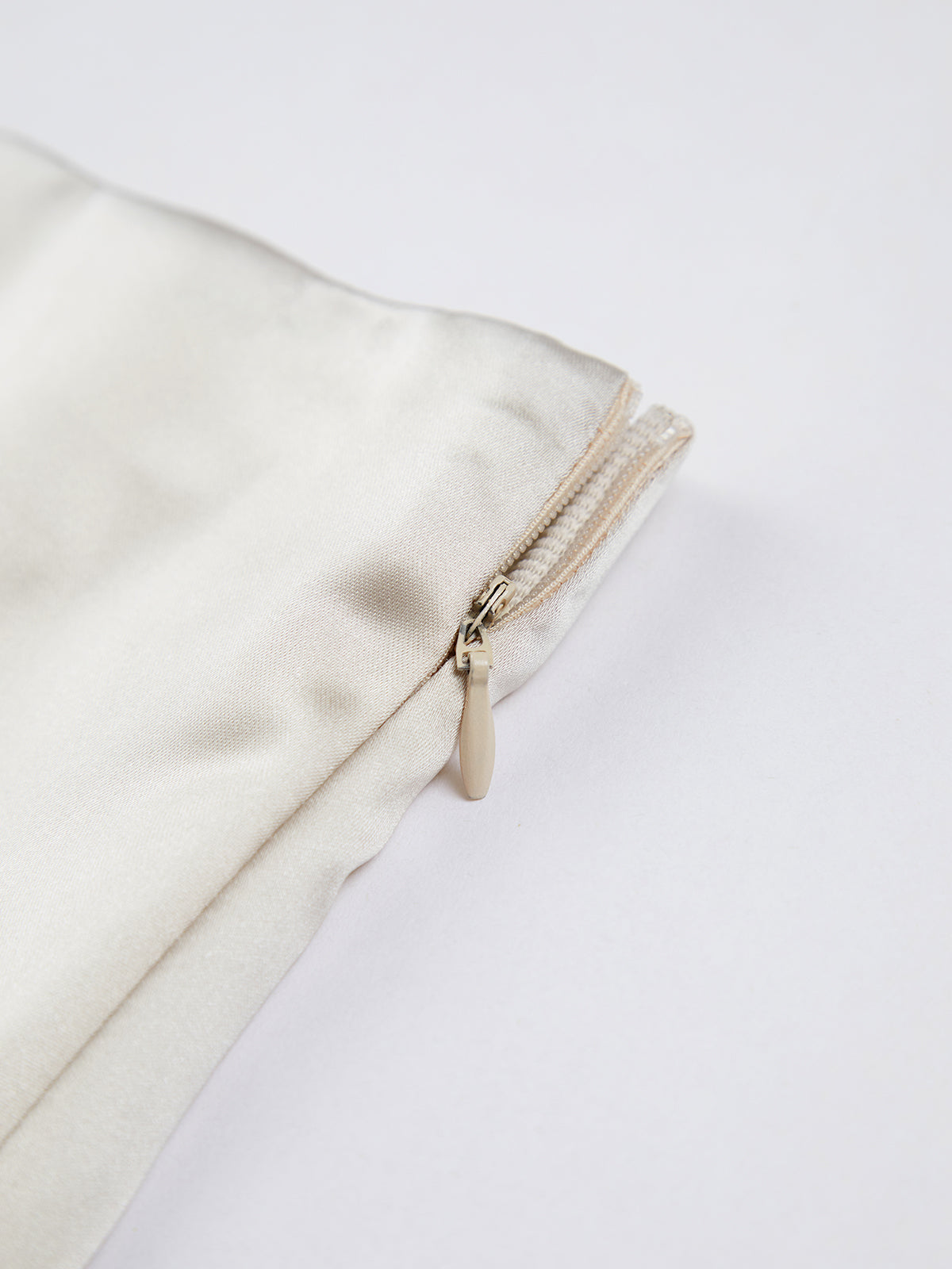 Sylvia Satin Zippered Mini Skirt