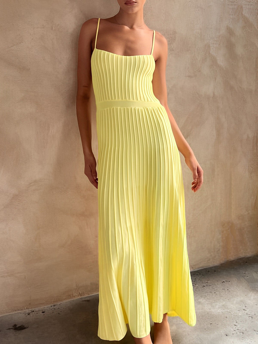 Sun Kissed Rib Midi Sundress