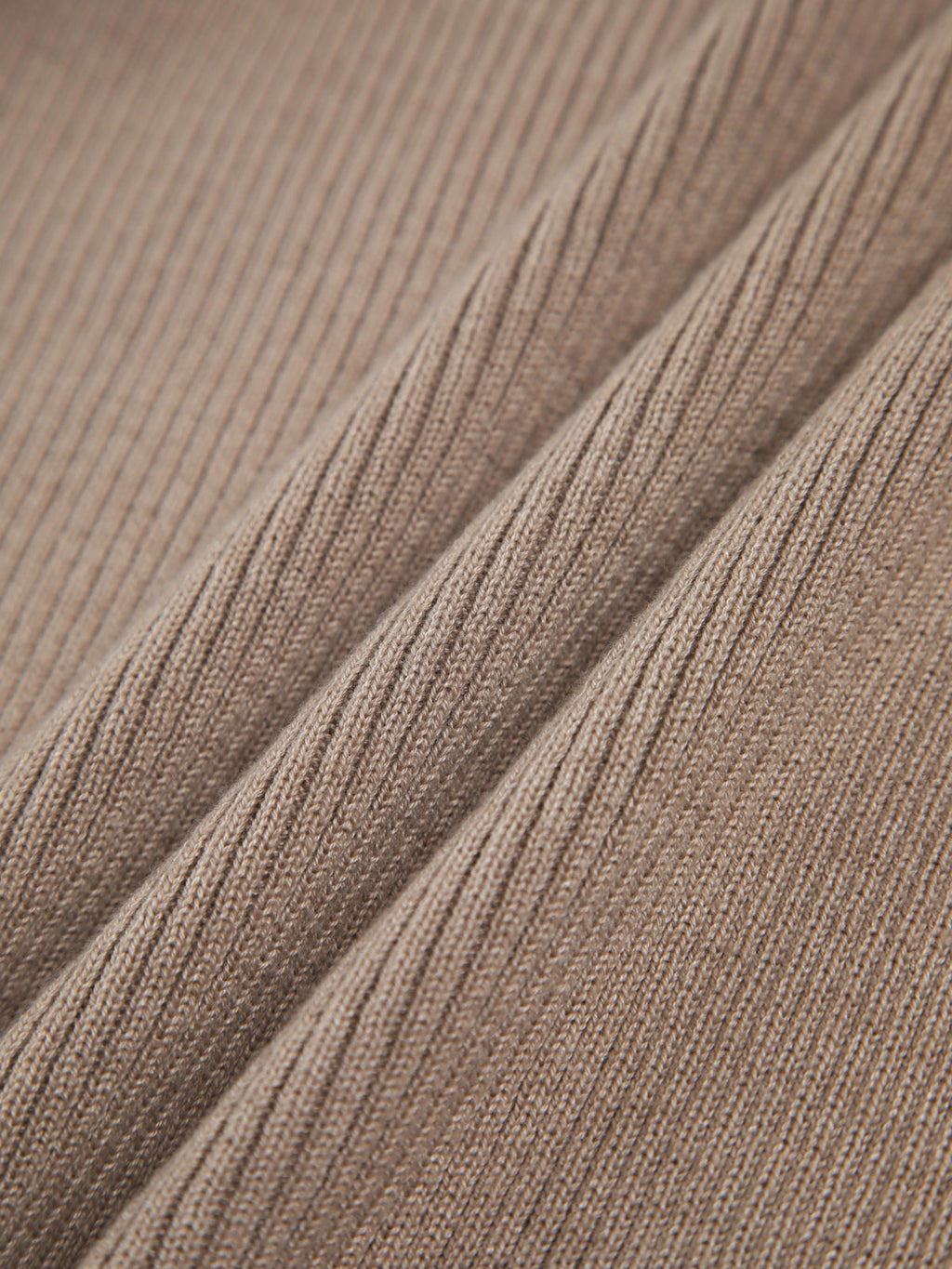 Warm Tone Chestnut Halter Rib Knit Top