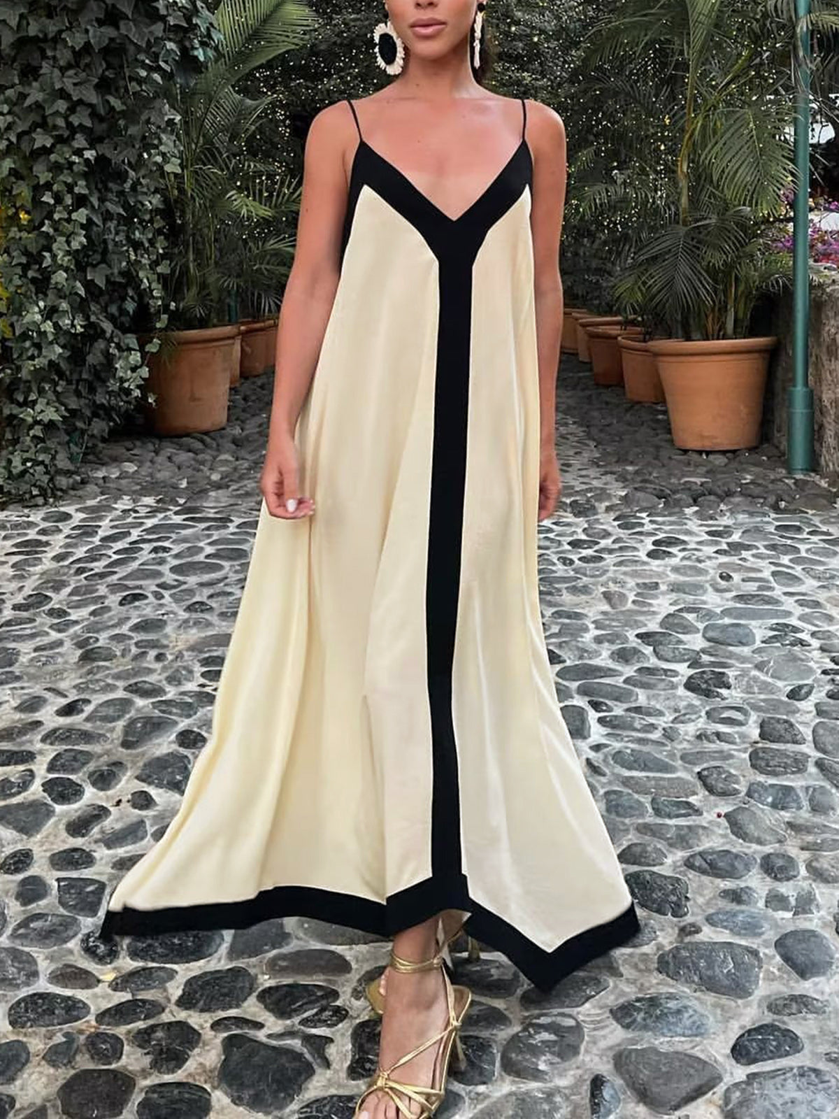 Milano Old Money Slip Long Dress