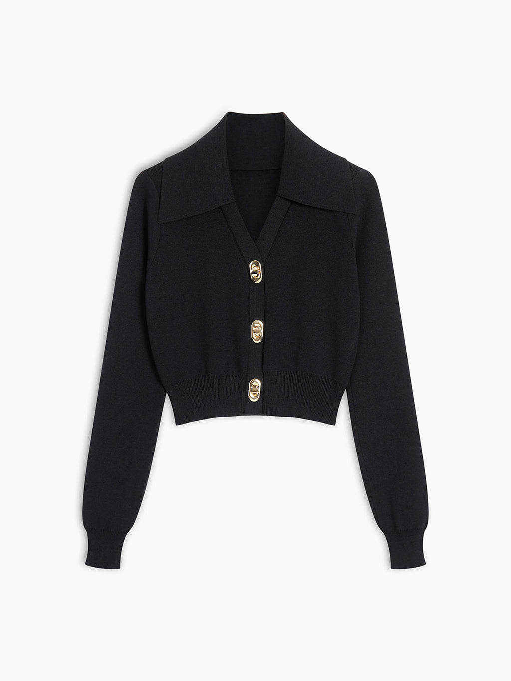 Locked In Buckle Long Sleeve Knit Top