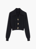 Locked In Buckle Long Sleeve Knit Top