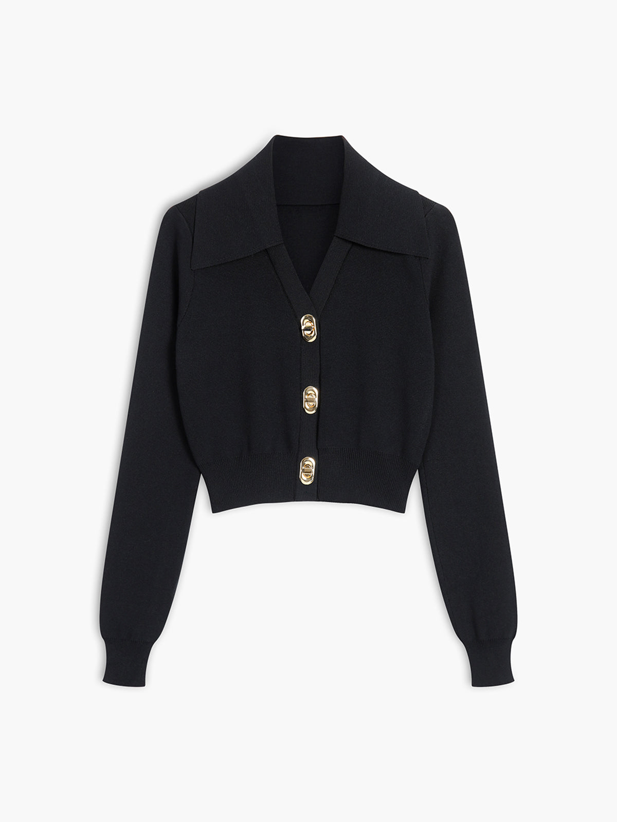Locked In Buckle Long Sleeve Knit Top