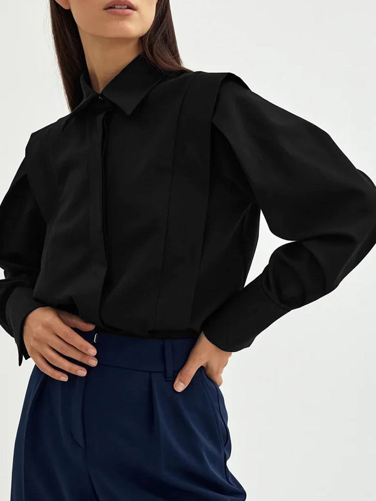 Ava Oversized Classic Button Down Cotton Shirt