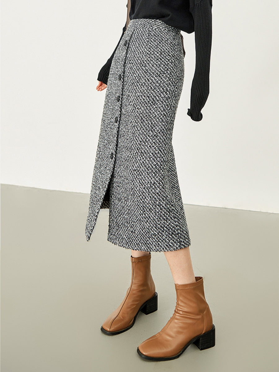 Duchess Button-Down Maxi Skirt