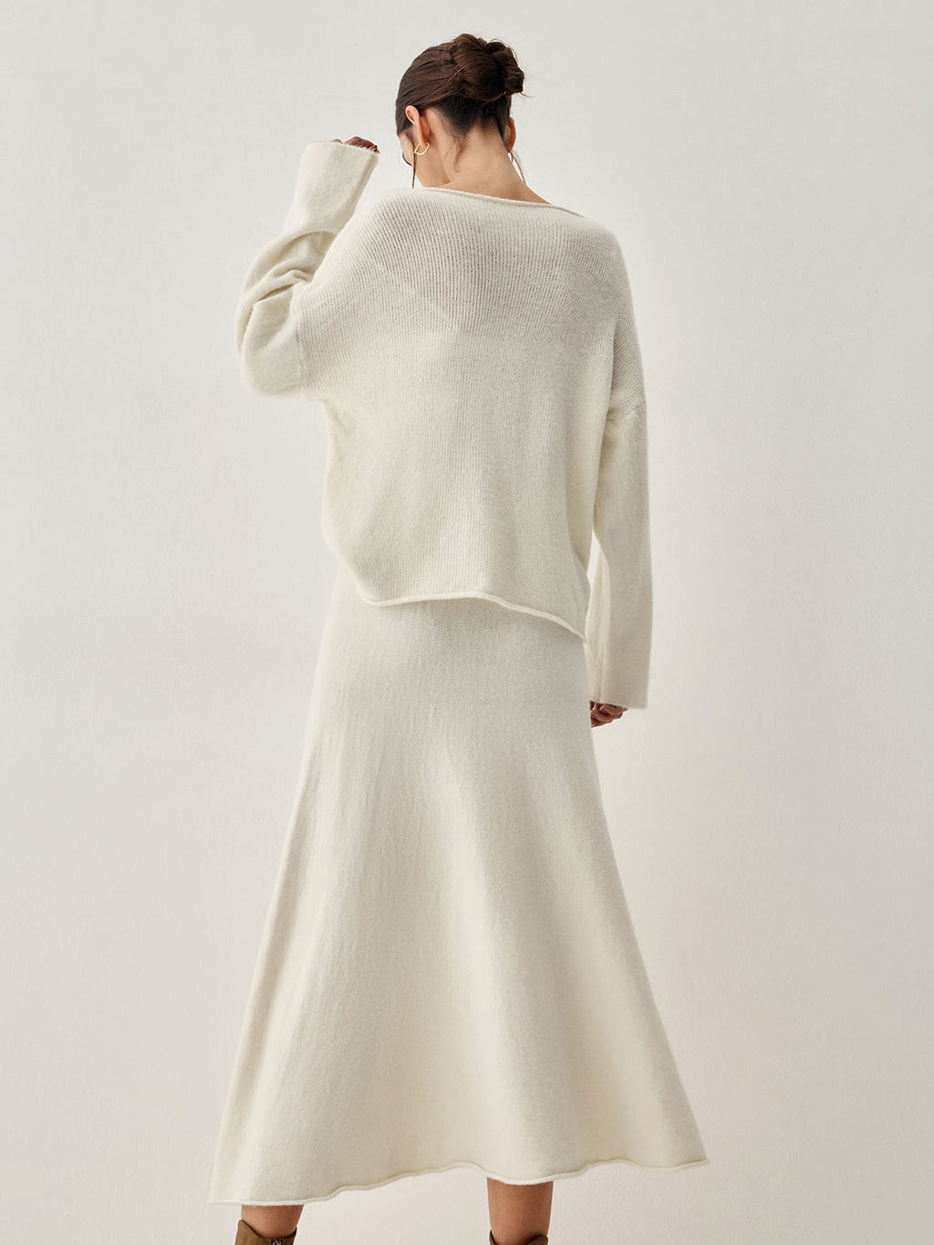 Cozy Girl Oversized Sweater & Skirt Set