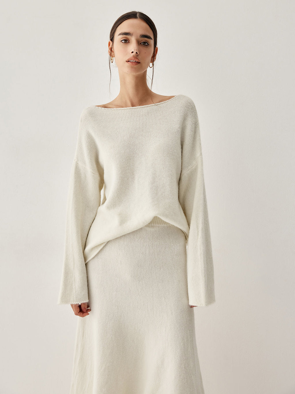 Cozy Girl Oversized Sweater & Skirt Set