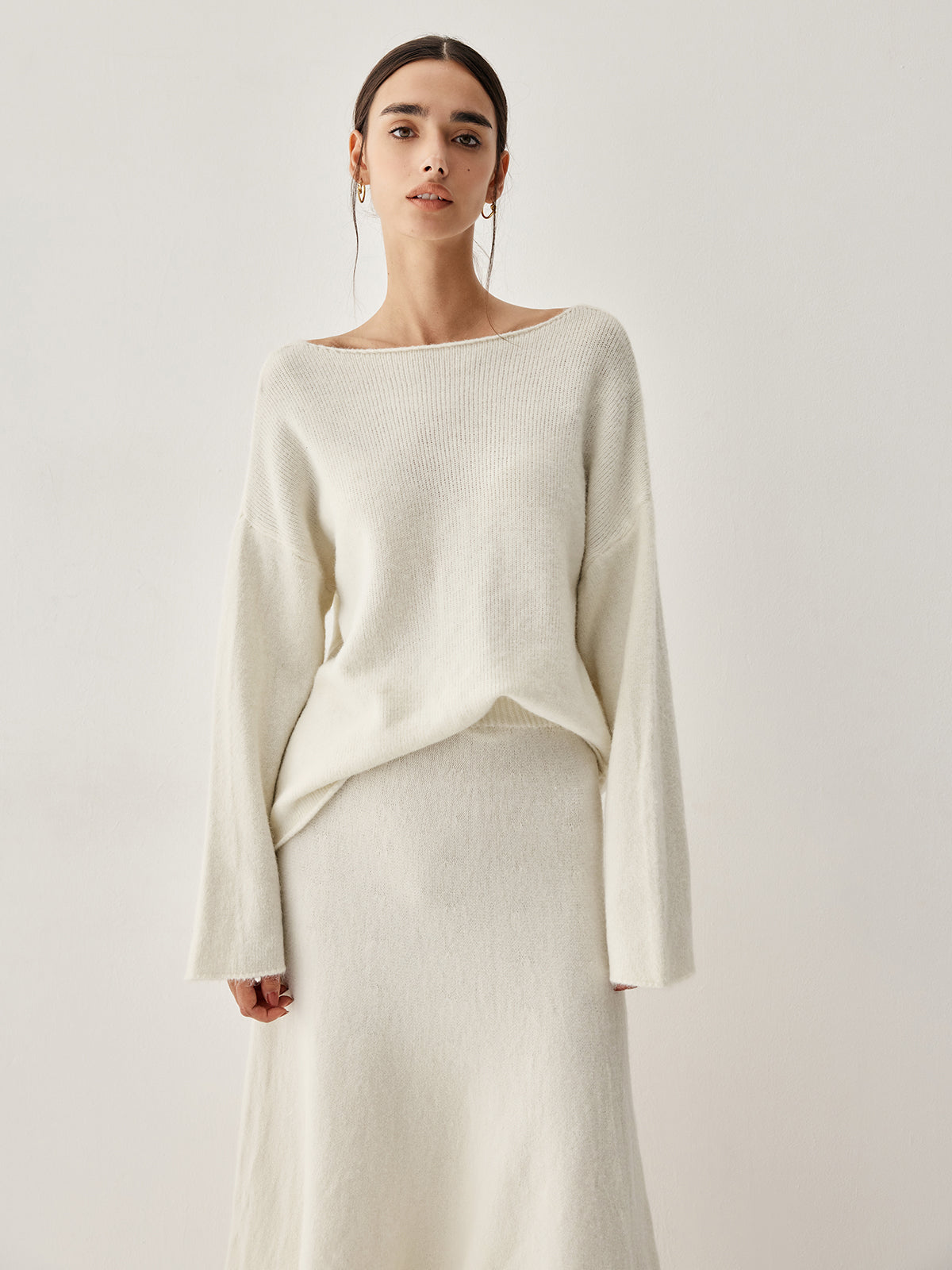 Cozy Girl Oversized Sweater & Skirt Set