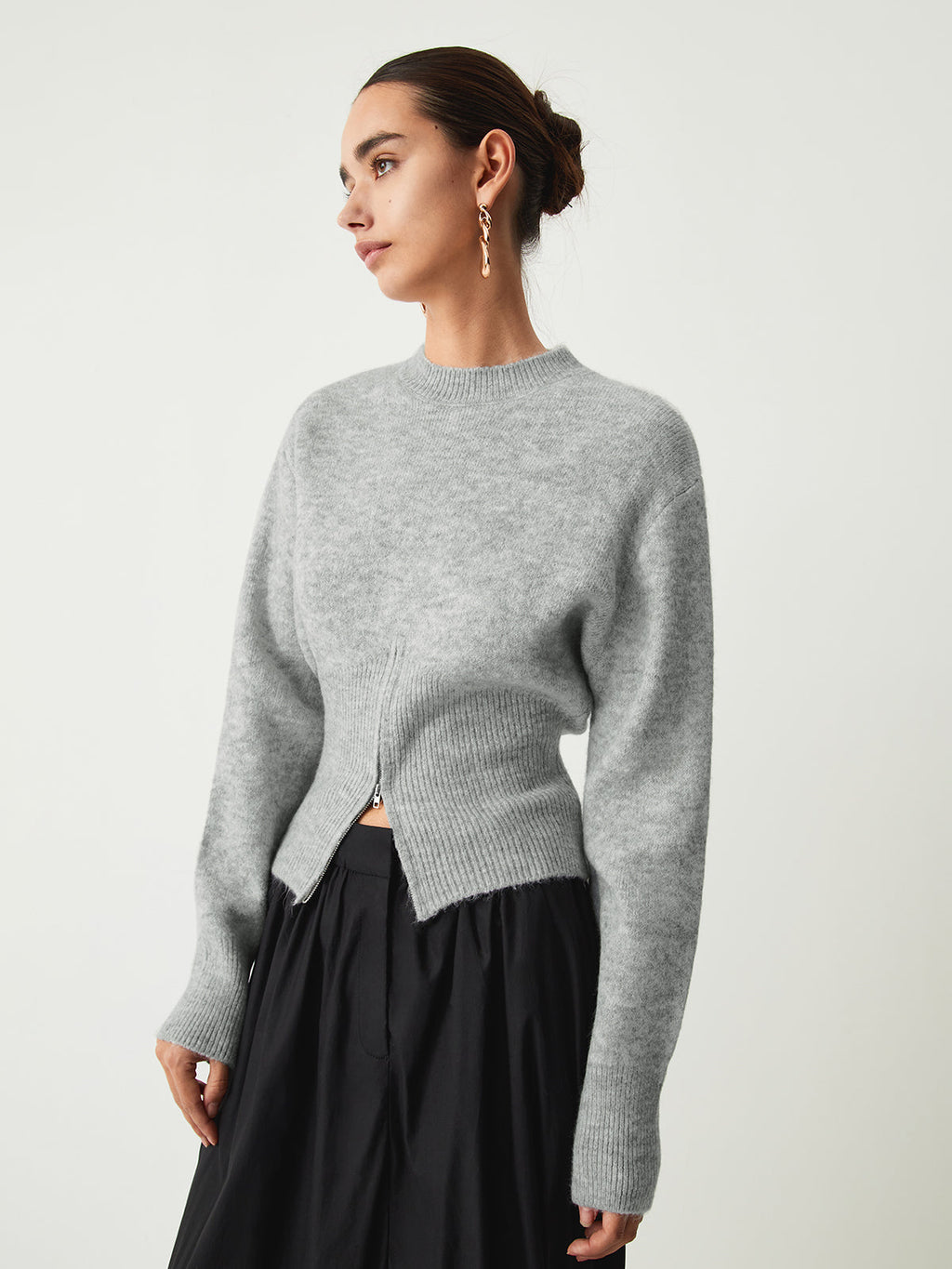Easy Days Half Zip Plush Fuzzy Sweater