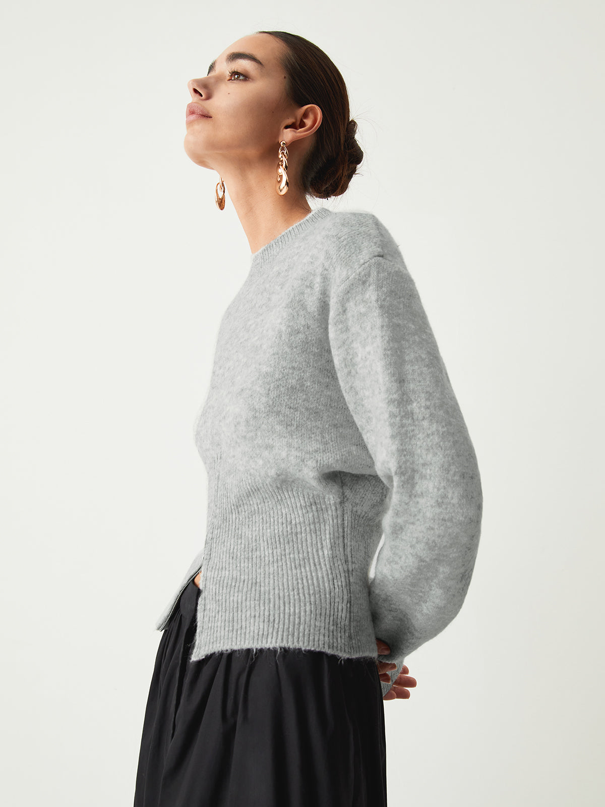 Easy Days Half Zip Plush Fuzzy Sweater