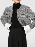 Hers Bouclé Crop Tweed Blazer
