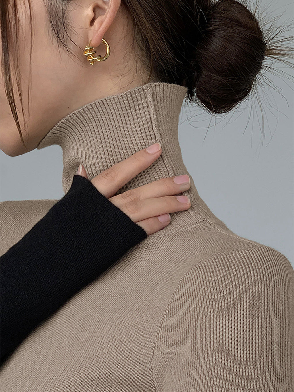 It Girl Asymmetric Long Sleeve Knit Top
