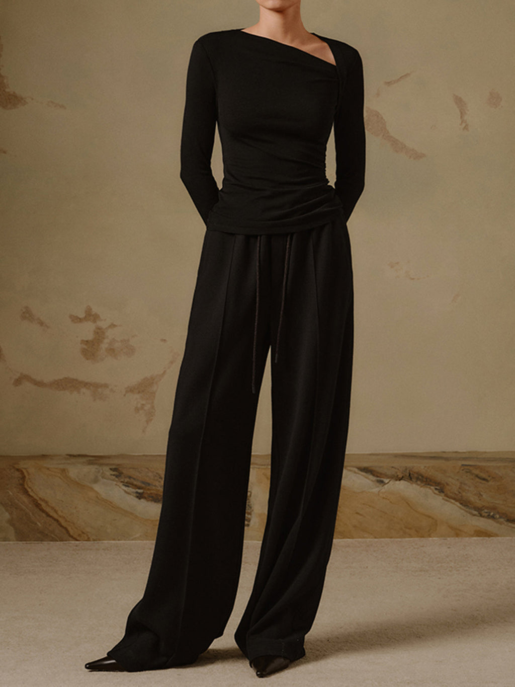Effortless Edge Ribbed Knit Shirt