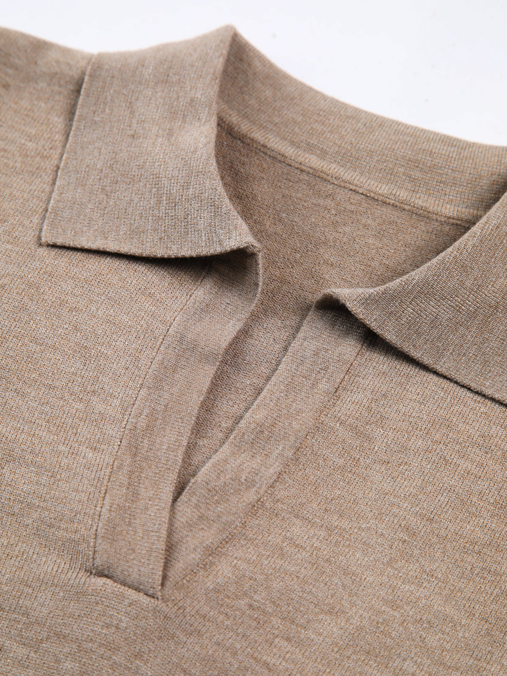 Tiered Touch Collared Pullover Sweater