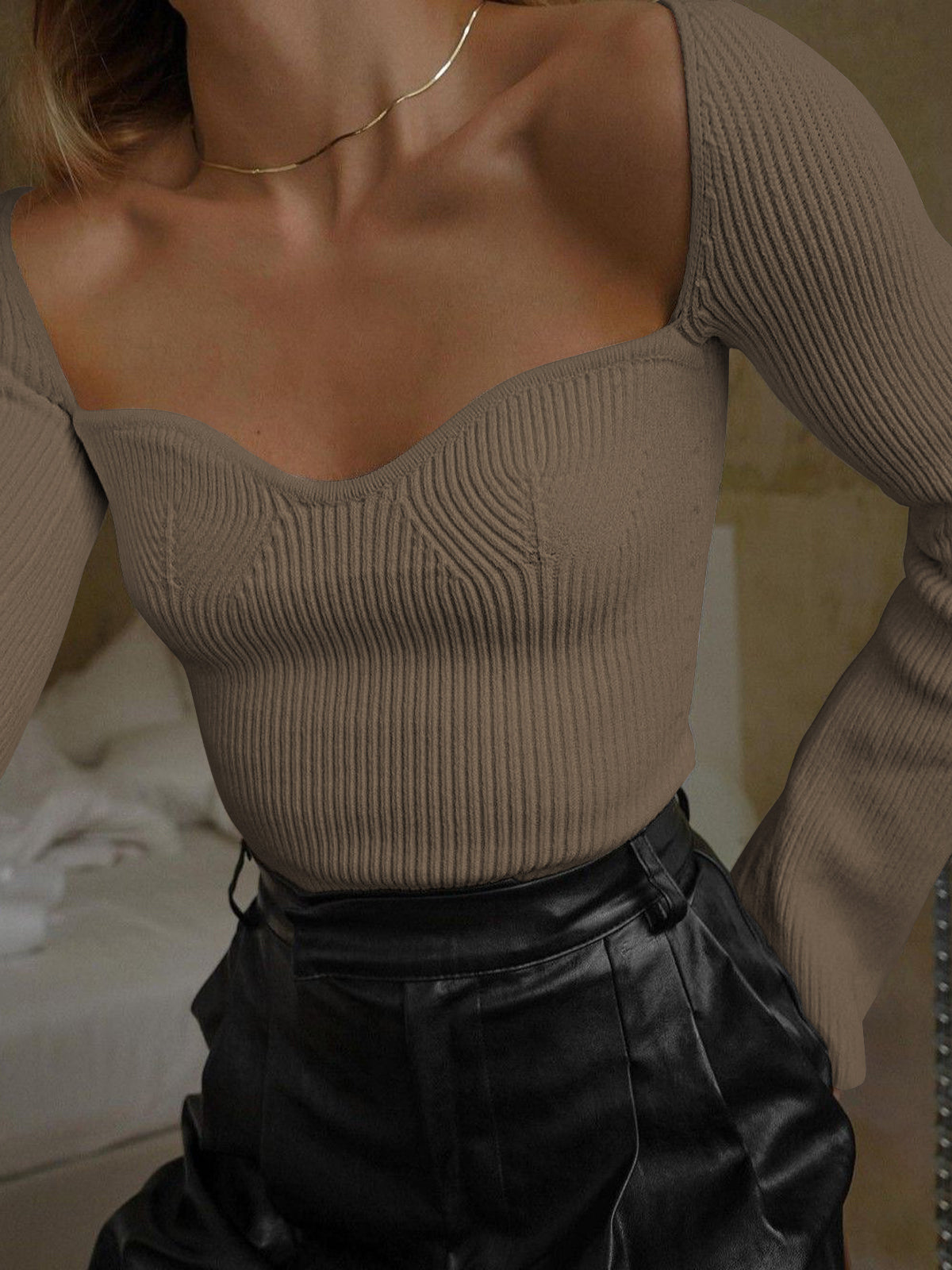 Sweet Embrace Chic Knit Top