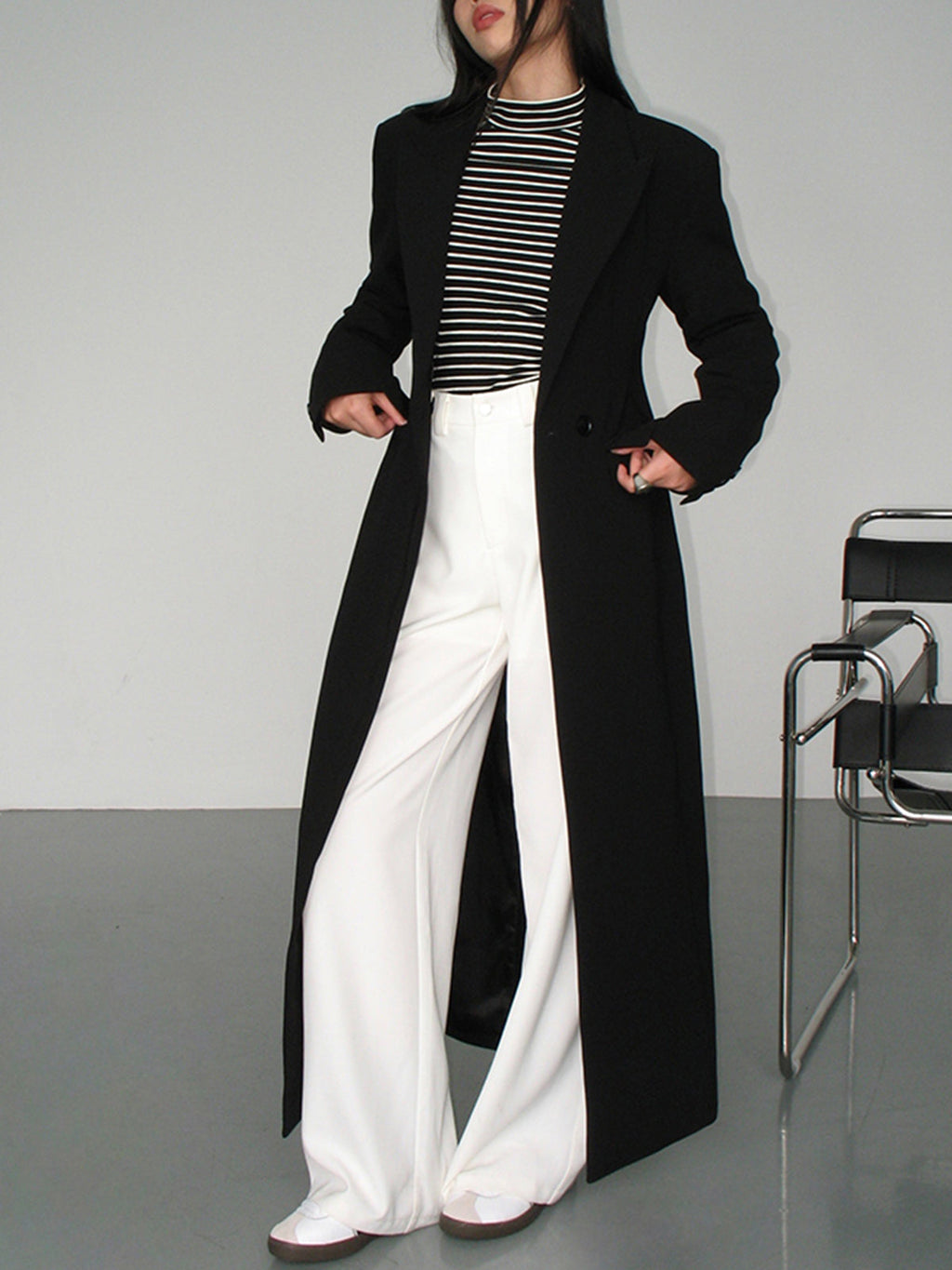 Sharp & Chic Blazer Coat