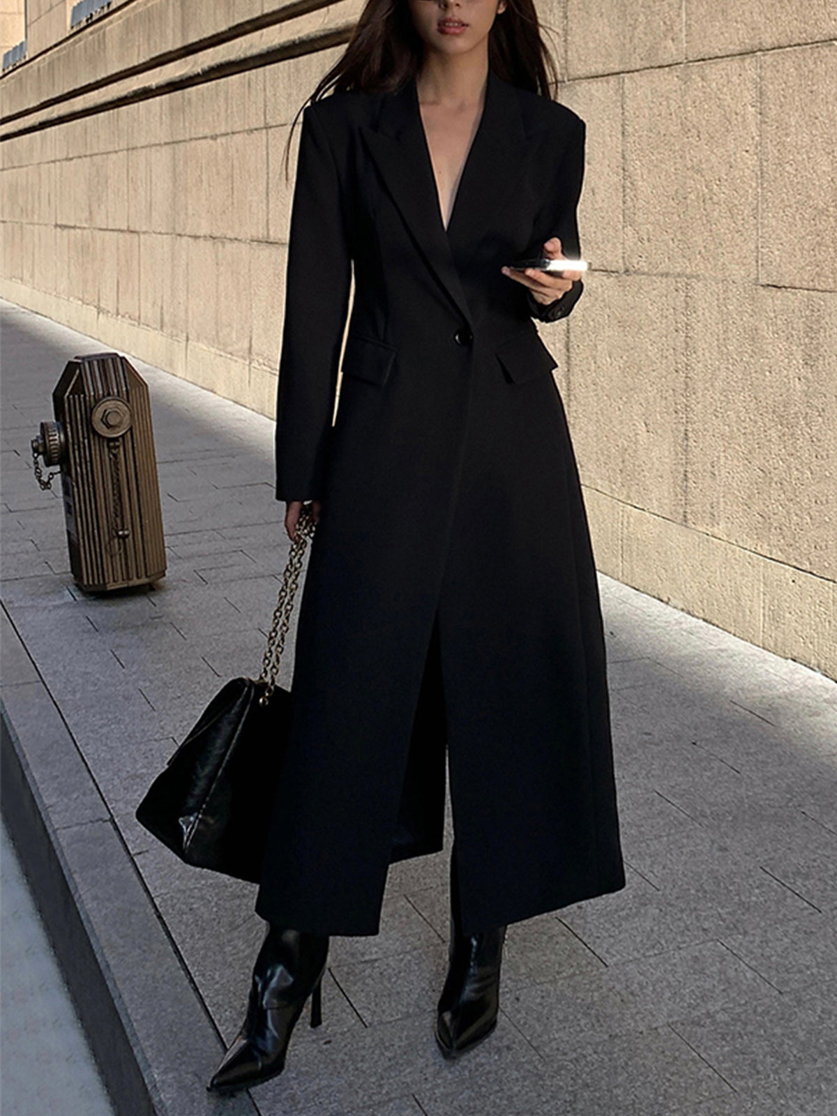 Sharp & Chic Blazer Coat
