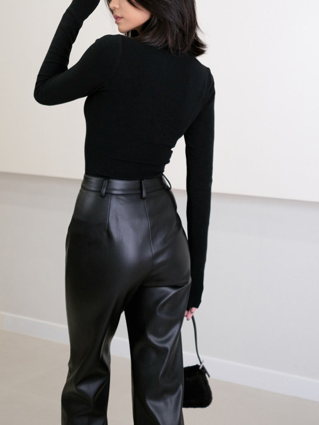 Second Skin High-Waist Faux Leather Pants