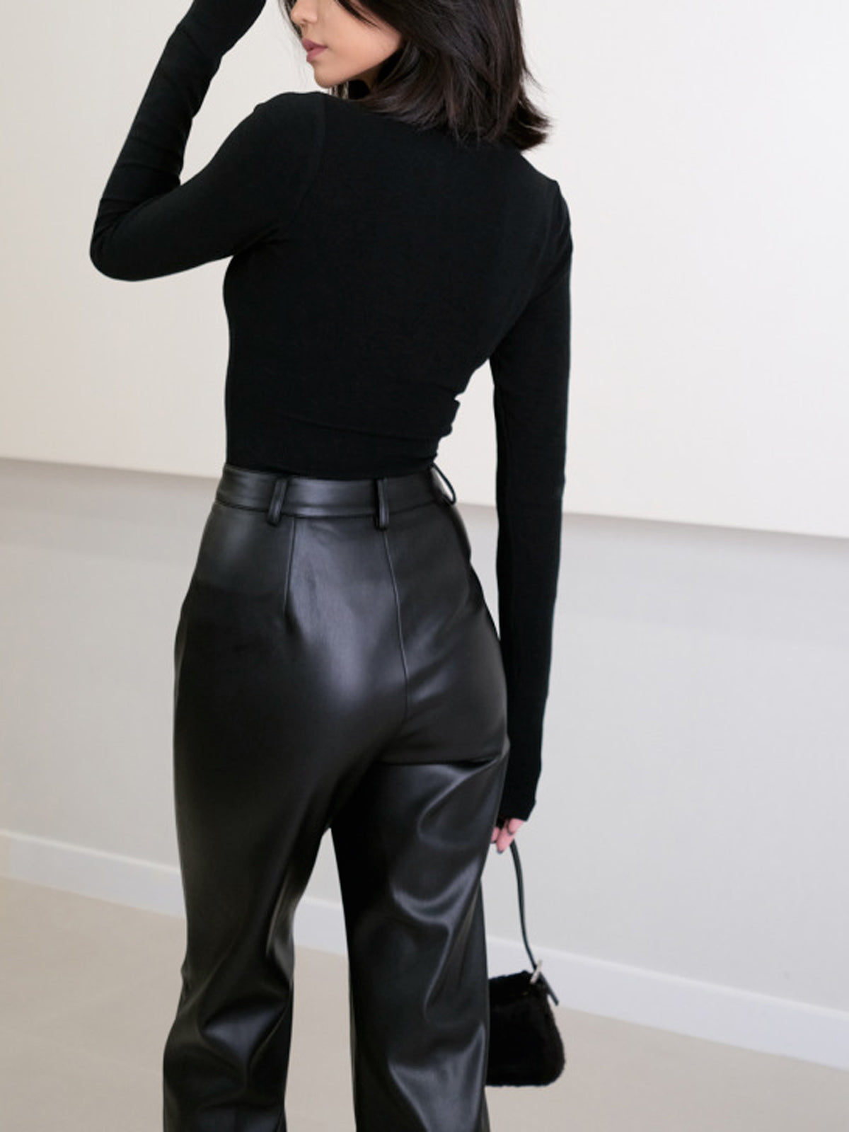 Second Skin High-Waist Faux Leather Pants