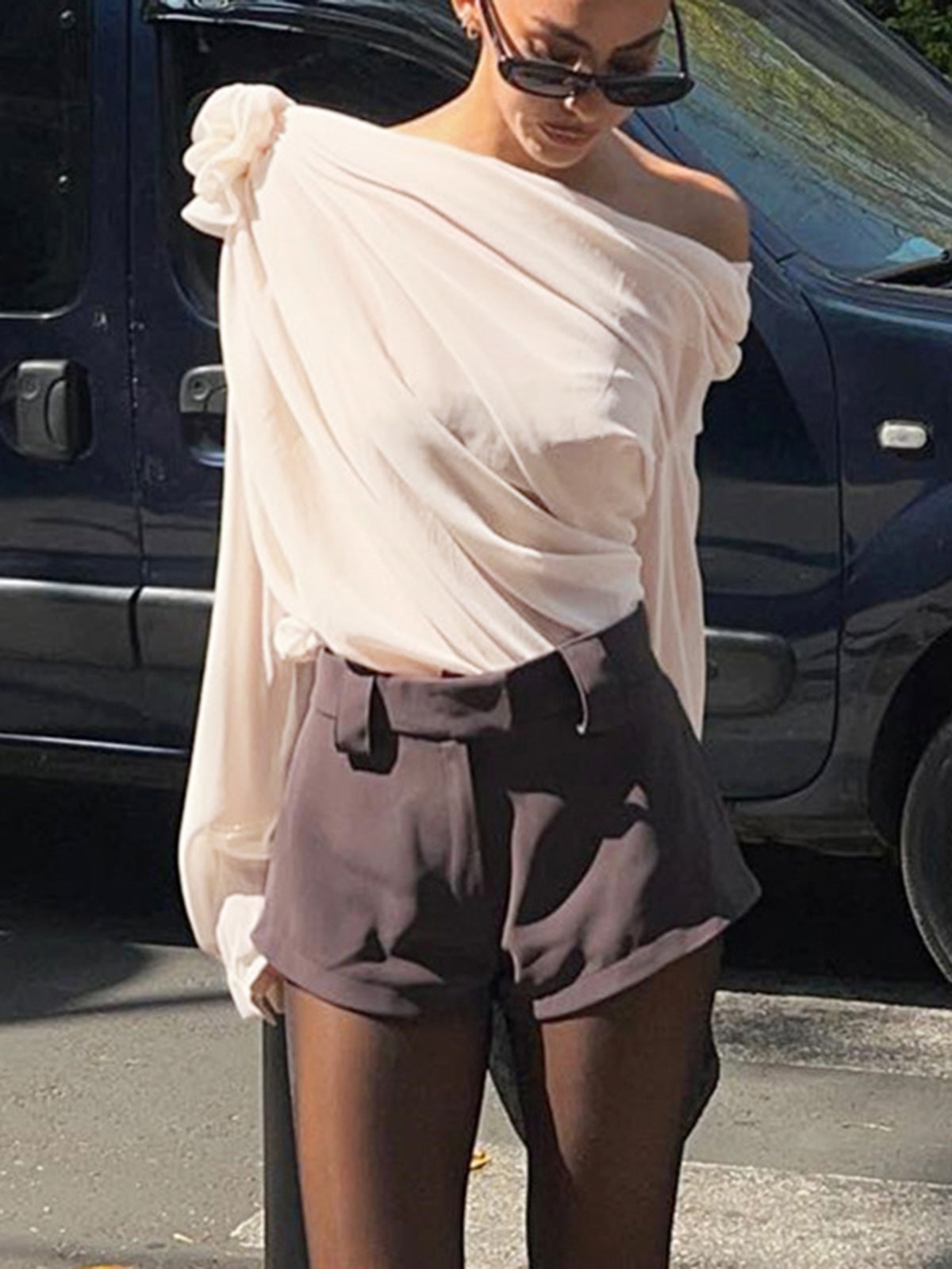Her Arrival Stylish One Shoulder Blouse