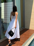 Charm Patchwork Cotton Cami Midi Dress