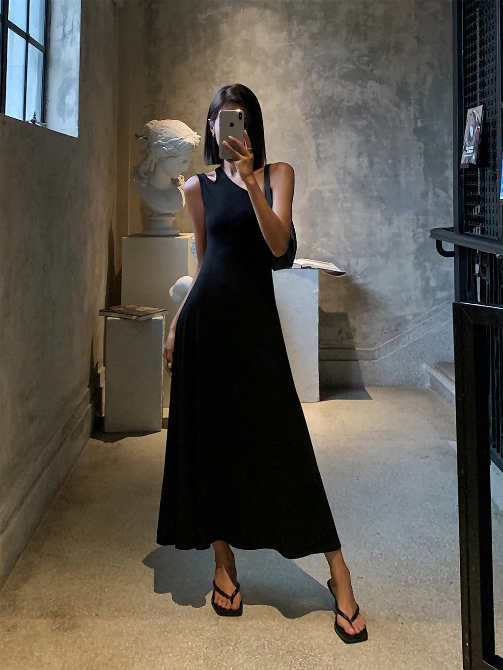 My Secret Cutout Backless Long Knit Dress