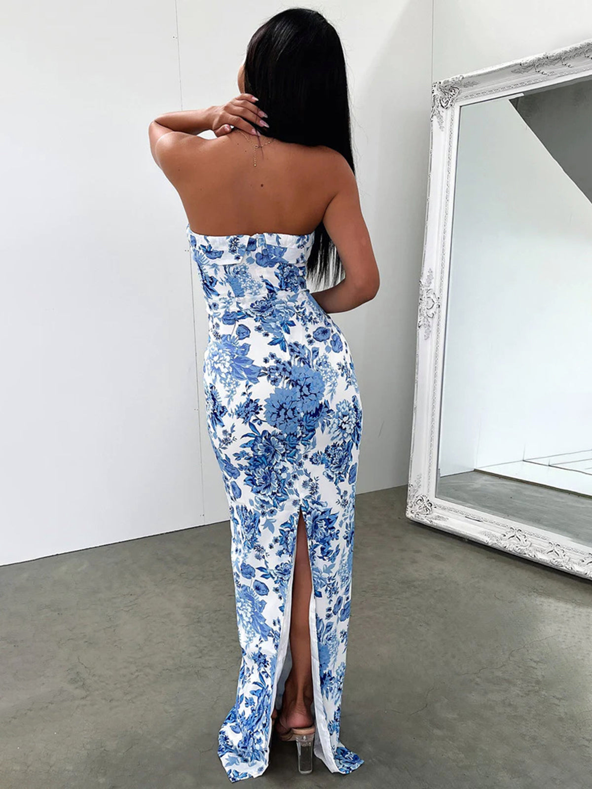Wild Bloom Multi Floral Long Dress