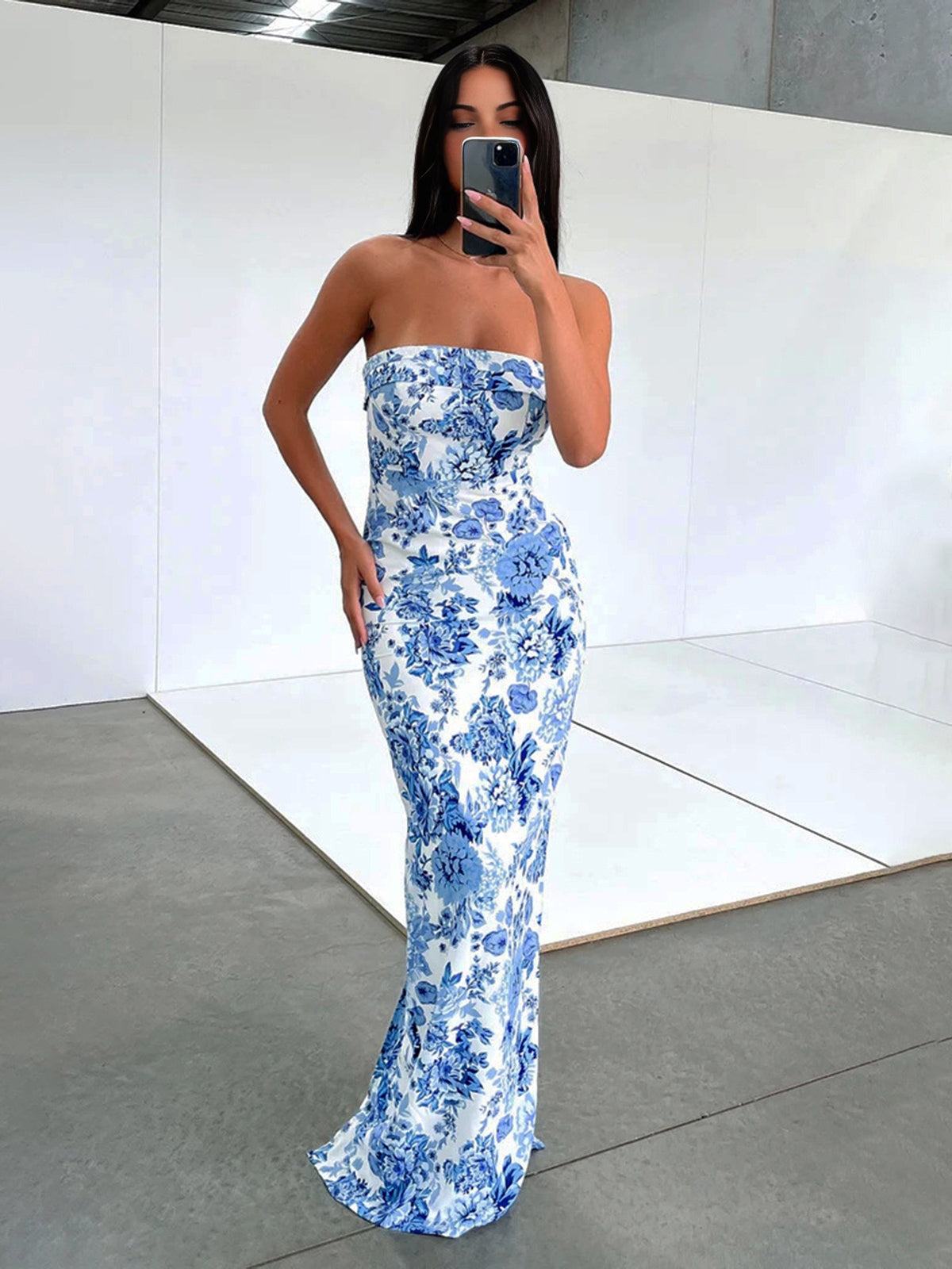 Wild Bloom Multi Floral Long Dress