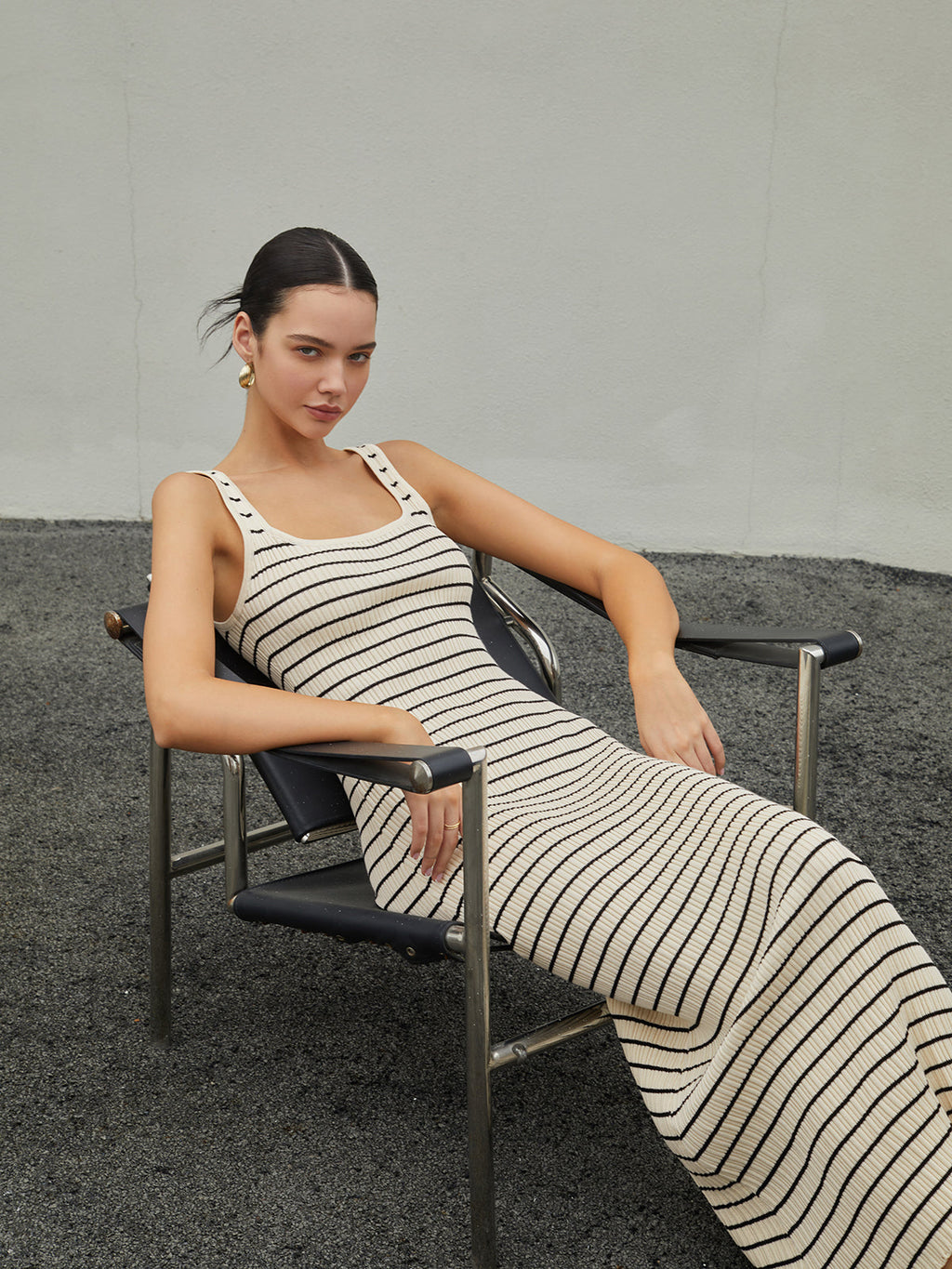 Old Money Tuscany Long Knit Dress