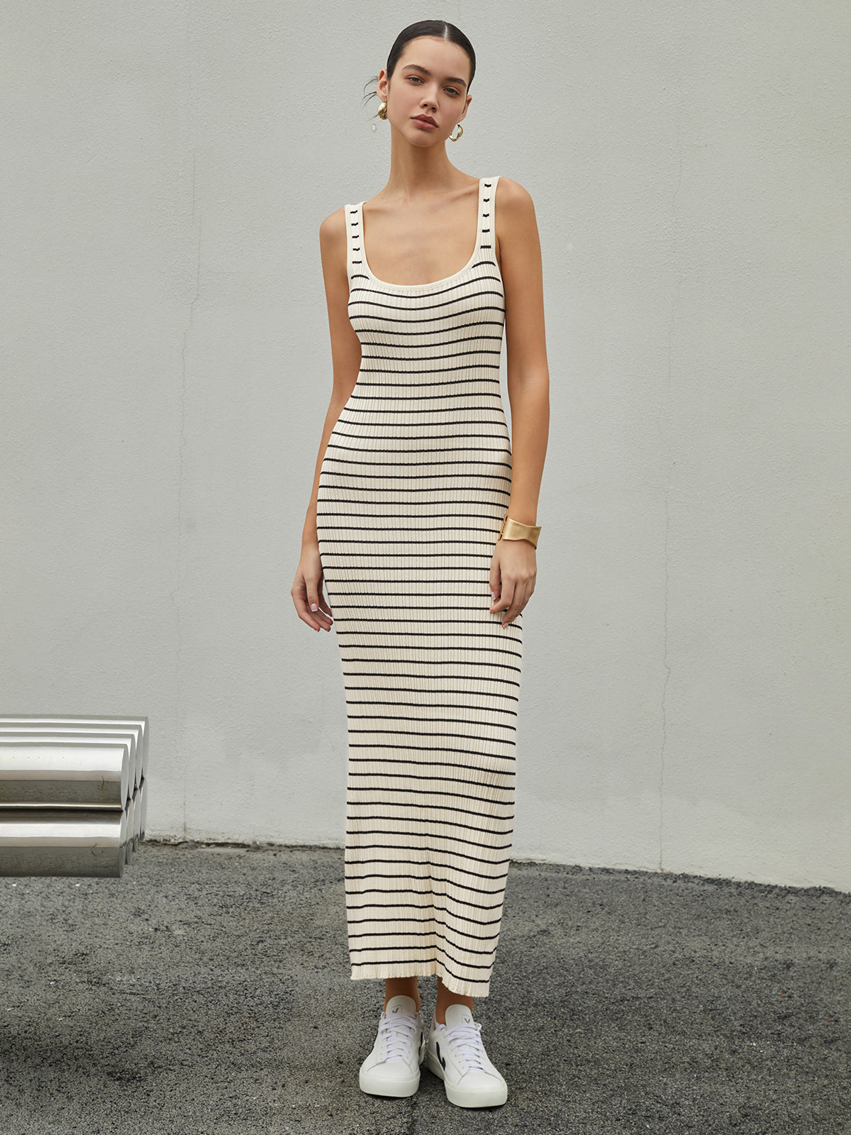 Old Money Tuscany Long Knit Dress