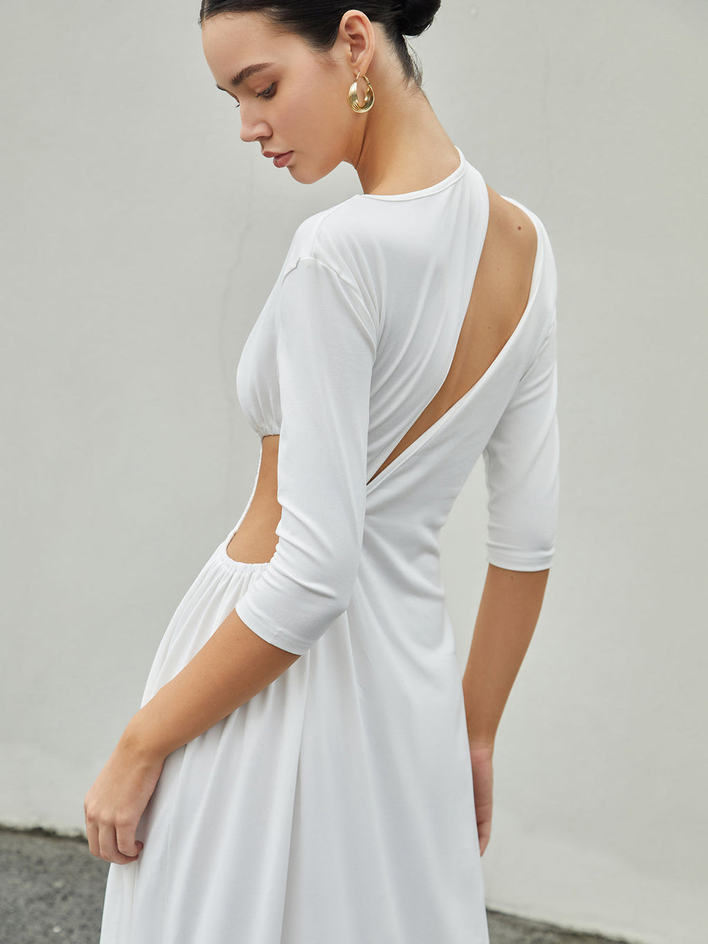 Palisade Cut Out Split Knit Maxi Dress