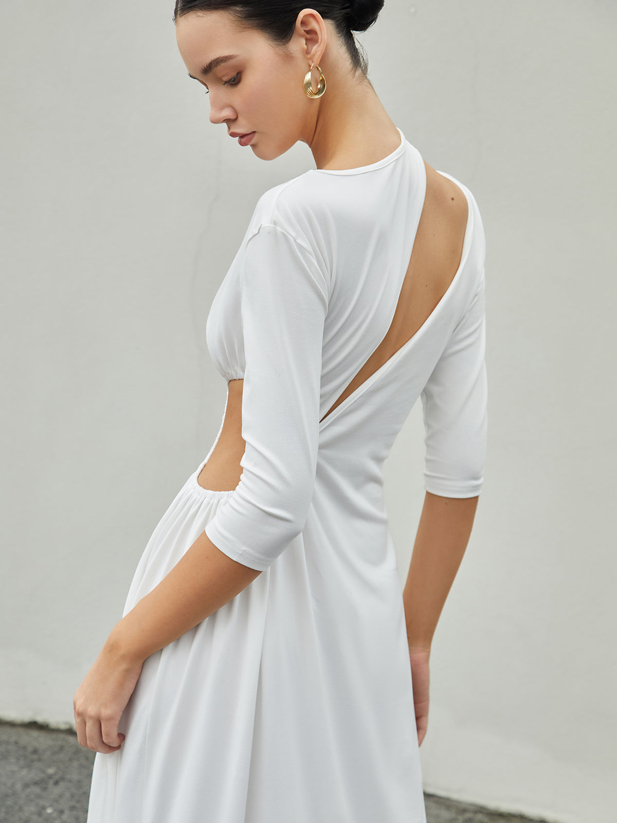Palisade Cut Out Split Knit Maxi Dress