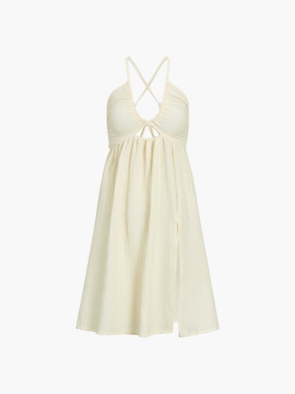 Tiara Backless Split Midi Dress