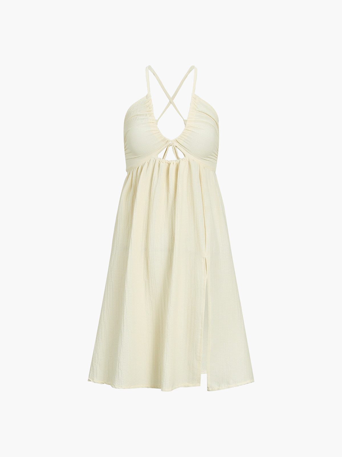Tiara Backless Split Midi Dress